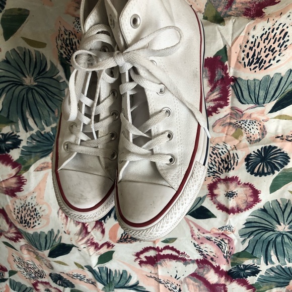 Converse Shoes - white high top converse